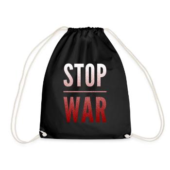 Stop War - Drawstring Bag - black - Front