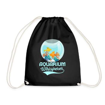 Aquarium Whisperer Fish Keeping Propriétaire d’aquarium - Sac de sport léger - noir - Devant