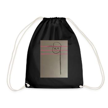 Die Note - Turnbeutel - Schwarz - Vorne