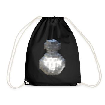 Flacon en cristal blanc avec potion blanche fluorescente - Sac de sport léger - noir - Devant
