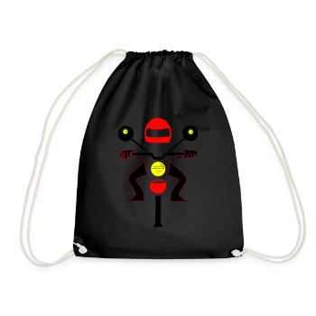 Motard libre - Sac de sport léger - noir - Devant