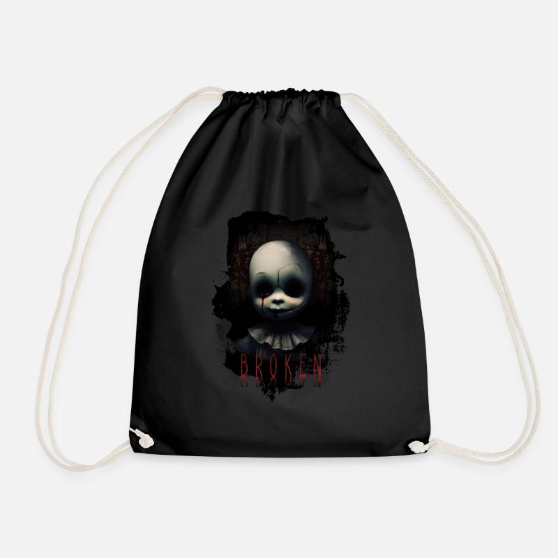 Horror Puppe - Turnbeutel - Schwarz