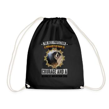 The best protection a woman can have - Drawstring Bag - black - Front