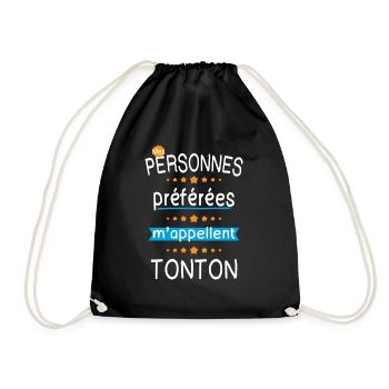 Mes personnes préférées m'appellent Tonton - Sac de sport léger - noir - Devant