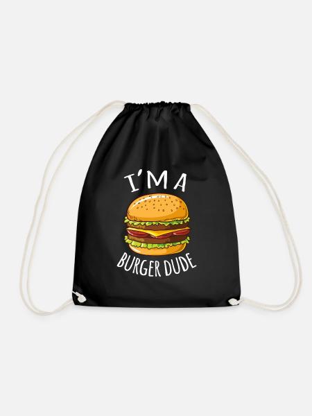 Burger Liebhaber - Turnbeutel - Schwarz