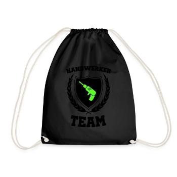 Handwerker Team 01 - Turnbeutel - Schwarz - Vorne