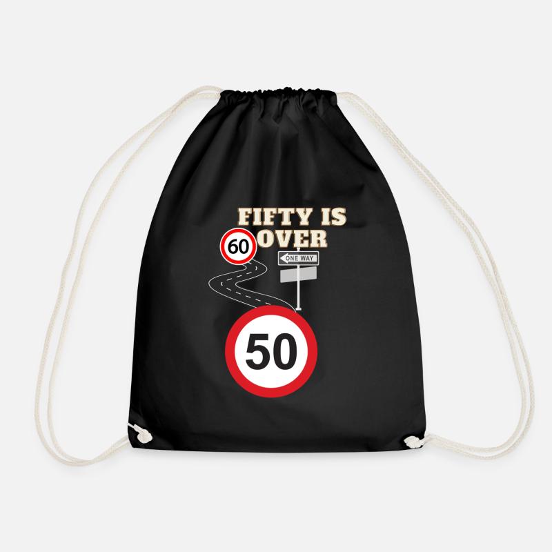 Fifty is over - Turnbeutel - Schwarz