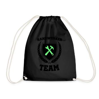 handwerker team 02 - Turnbeutel - Schwarz - Vorne