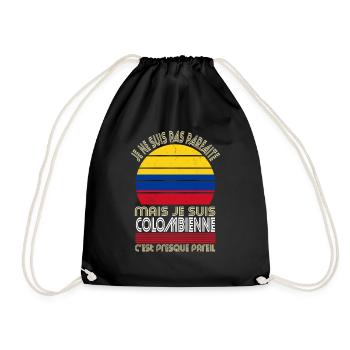 Je ne suis pas parfaite mais je suis Colombienne - Sac de sport léger - noir - Devant