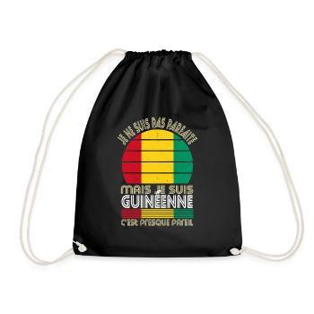 Je ne suis pas parfaite mais je suis Guinéenne - Sac de sport léger - noir - Devant