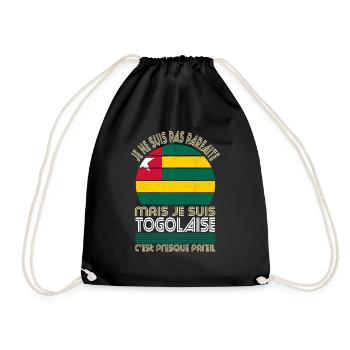 Je ne suis pas parfaite mais je suis Togolaise - Sac de sport léger - noir - Devant