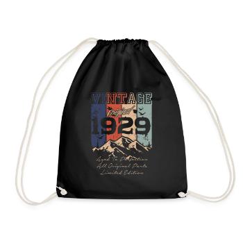 Legendary 1929 vintage - Drawstring Bag - black - Front