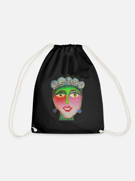 Mrs. Elisabeth - Drawstring Bag - black