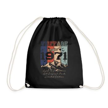 Legendary 1971 vintage - Drawstring Bag - black - Front