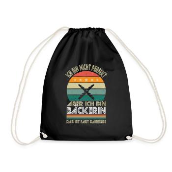 Je ne suis pas parfait, mais je suis boulanger - Sac de sport léger - noir - Devant