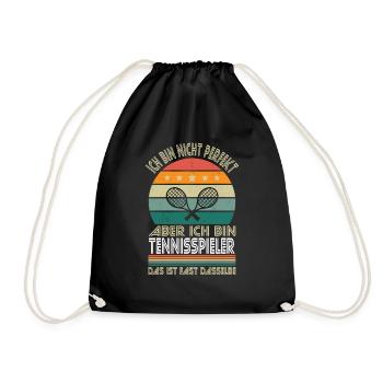 Je ne suis pas parfait, mais je suis un joueur de tennis - Sac de sport léger - noir - Devant