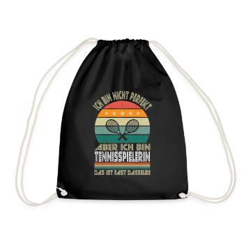 Je ne suis pas parfait, mais je suis un joueur de tennis - Sac de sport léger - noir - Devant