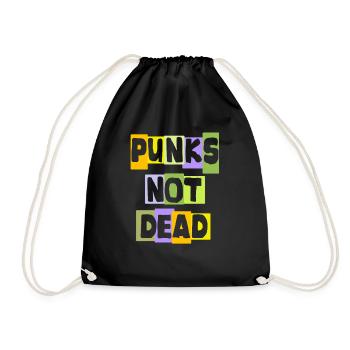 Le punk ne meurt jamais Punk Rock Musique punk Punks rétro - Sac de sport léger - noir - Devant