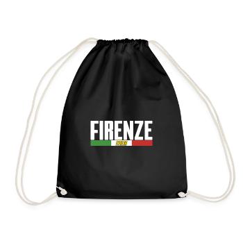 italia firenze - Turnbeutel - Schwarz - Vorne