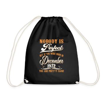If You Born In November 1972 - Drawstring Bag - black - Front