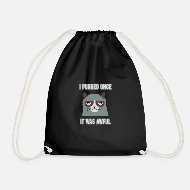 Grumpy Cat - Turnbeutel - Schwarz
