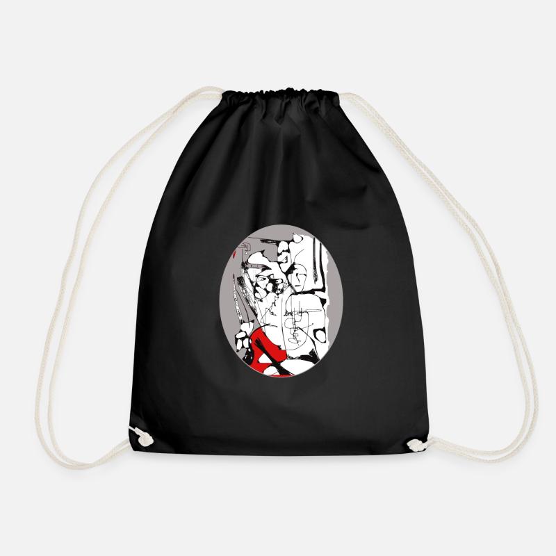 Freedom of interpretation 3 - Drawstring Bag - black