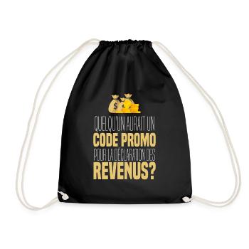 Gouvernement humour impôt revenu riche business - Sac de sport léger - noir - Devant