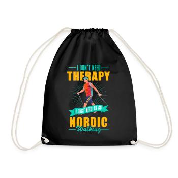 Sports Fitness Therapy - Drawstring Bag - black - Front