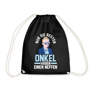 Onkel und Neffe - Turnbeutel - Schwarz - Vorne
