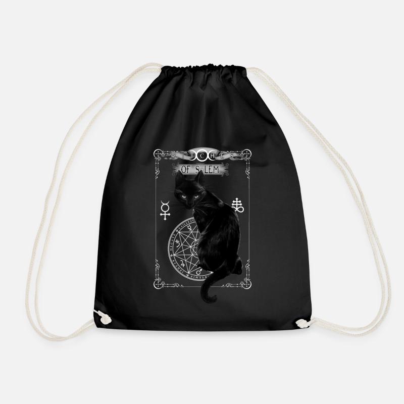 Alchemy England Schwarze Katze Ouija Brett - Turnbeutel - Schwarz