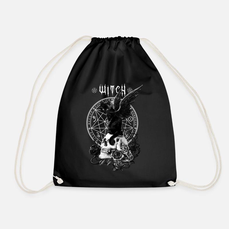 Alchemy England Nine Lives of Poe - Drawstring Bag - black