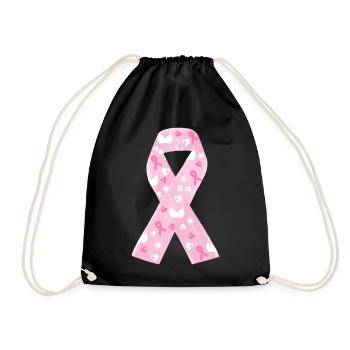 ruban octobre rose solidarité cancer - Sac de sport léger - noir - Devant
