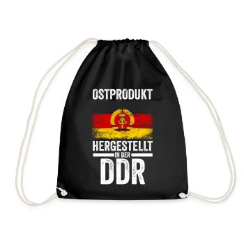 Ostdeutschland Ossi Deutschland DDR - Turnbeutel - Schwarz - Vorne