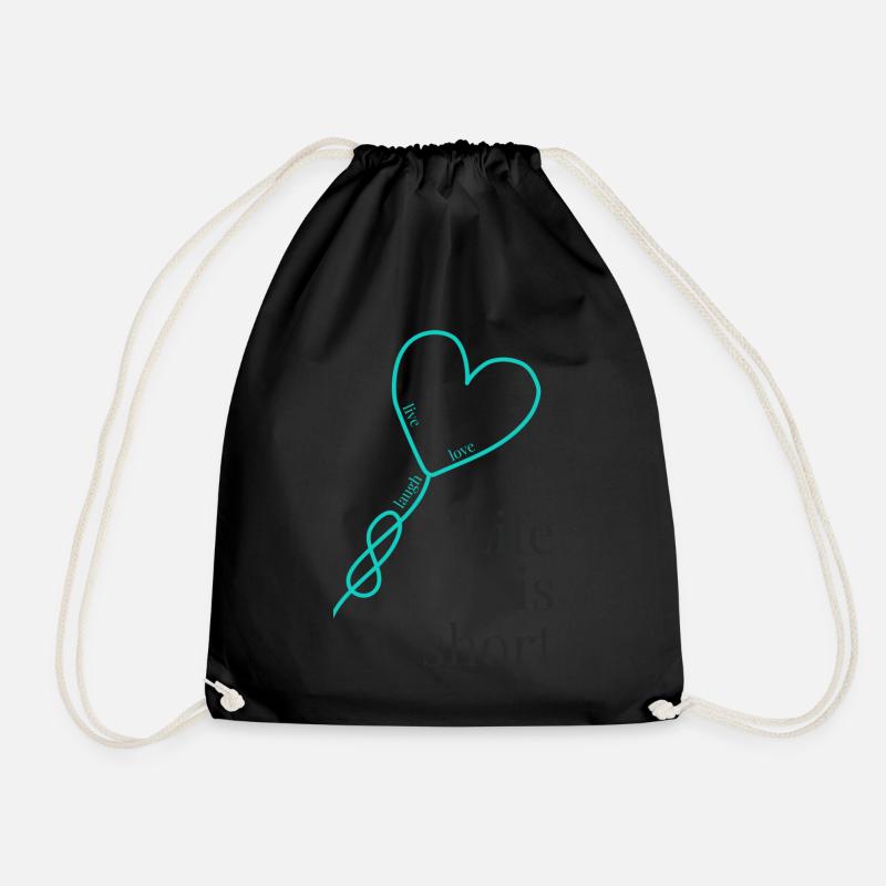 La vie est courte - Sac de sport léger - noir