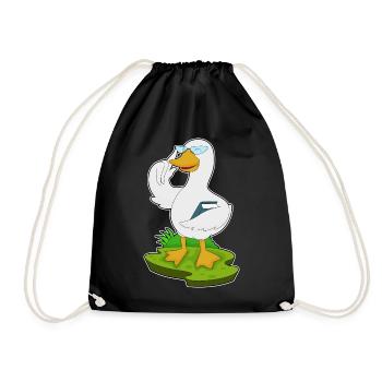 École de lecture des professeurs de canard - Sac de sport léger - noir - Devant