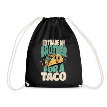 Taco - Turnbeutel - Schwarz - Vorne