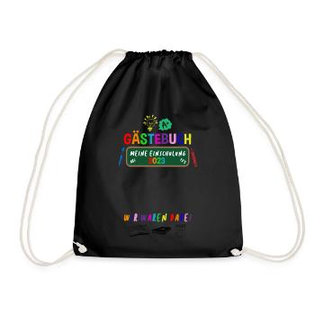 Livre d'or Mon inscription scolaire - Sac de sport léger - noir - Devant