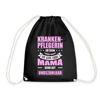 Krankenpflegerin Zu Sein Eine Ehre Mama Pflegerin - Turnbeutel - Schwarz - Vorne