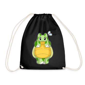 Tortue mignonne - Sac de sport léger - noir - Devant