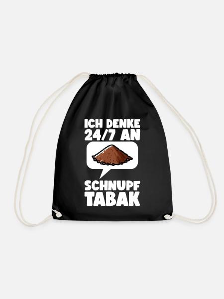Schnupftabak - Turnbeutel - Schwarz