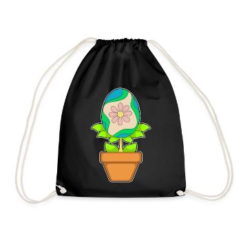 Plantez un œuf de Pâques - Sac de sport léger - noir - Devant
