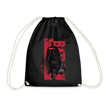 Batman In Cool Red Design - Drawstring Bag - black - Front
