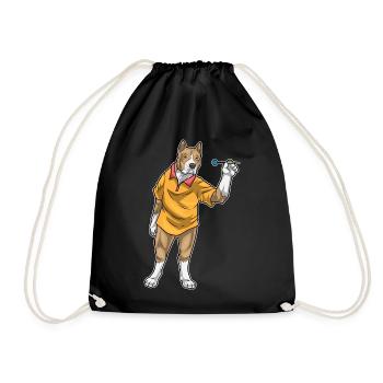 Pitbull Dart Dartpfeil - Drawstring Bag - black - Front