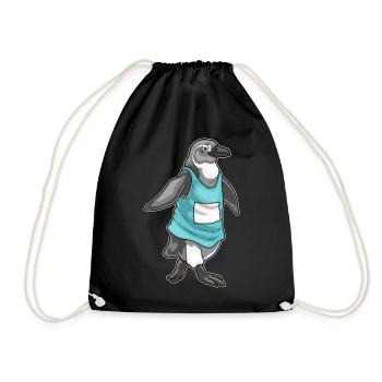 Penguin Jogger Jogging Sport - Drawstring Bag - black - Front