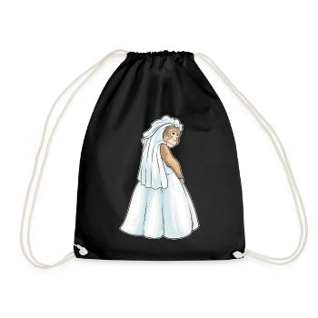 Singe Voile de mariée Mariage - Sac de sport léger - noir - Devant