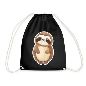 Paresse - Sac de sport léger - noir - Devant