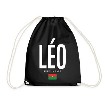 Leo Burkina Faso - Drawstring Bag - black - Front