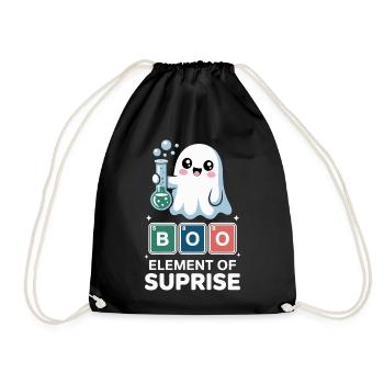 Costume d'Halloween de chimiste Chimie Professeur de chimie - Sac de sport léger - noir - Devant