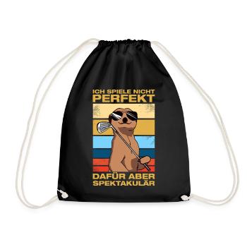 Je ne joue pas parfaitement Golfeur Golf Golf - Sac de sport léger - noir - Devant