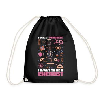 Chemistry Dreams: I Want to Be a Chemist - Drawstring Bag - black - Front